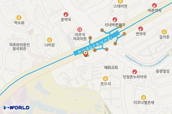 삼선주유소 개방화장실 위치 지도 — 서울특별시 성북구 창경궁로 324, 삼선주유소 (삼선동1가)