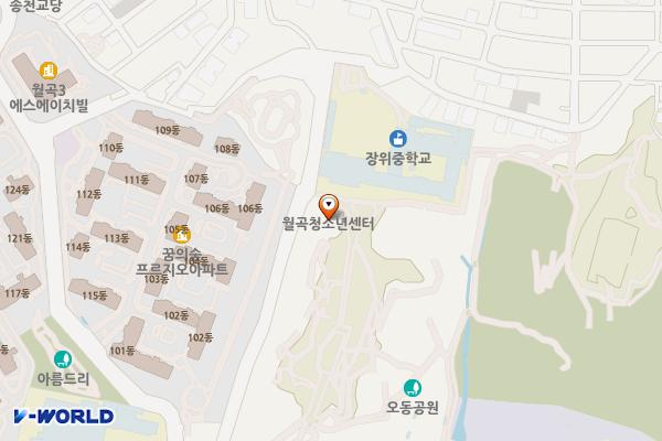 오동근린공원 공중화장실 위치 지도 — 서울특별시 성북구 화랑로13가길 110-8, 오동근린공원공중화장실 (하월곡동)