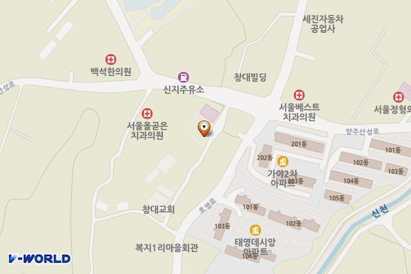 서연주차장 위치 지도 — 경기도 양주시 백석읍 복지리 110-1, 110-9, 110-10, 111-2