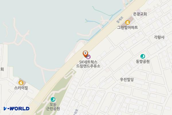 드림랜드주유소 개방화장실 위치 지도 — 서울특별시 성북구 월계로 128, 드림랜드주유소 (장위동)