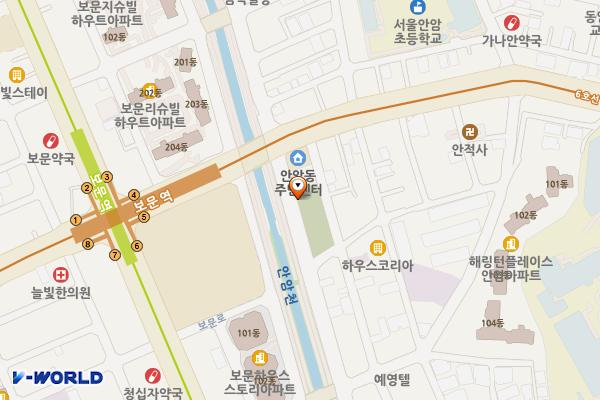 안암동 공중화장실 위치 지도 — 서울특별시 성북구 고려대로8길 7-2 (안암동2가)