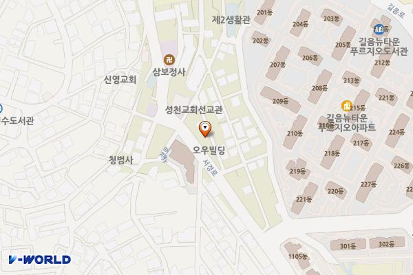 서경로꿈마루도서관 위치 지도 — 서울특별시 성북구 서경로 94-1, 서경로꿈마루도서관 (정릉동)