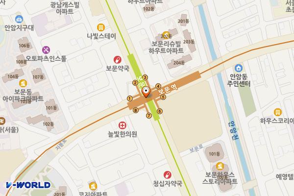 보문역 공중화장실 위치 지도 — 서울특별시 성북구 보문로 지하116, 보문역 (보문동1가)