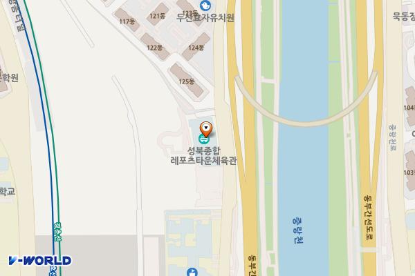 성북종합레포츠타운 위치 지도 — 서울특별시 성북구 한천로58길 307, 성북종합레포츠타운 (석관동)