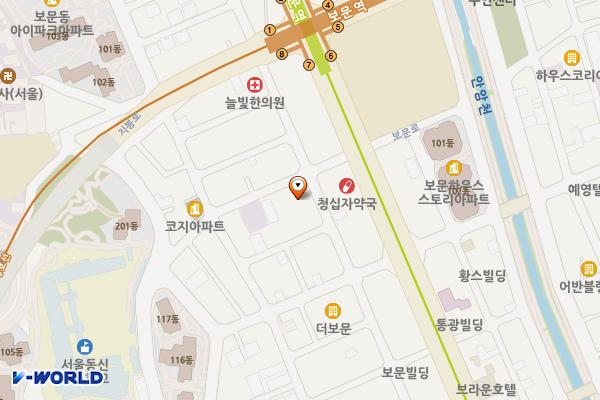 육아종합지원센터(보문) 위치 지도 — 서울특별시 성북구 지봉로24길 26(보문동5가)