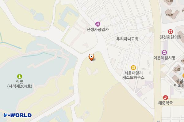 의릉 위치 지도 — 서울특별시 성북구 화랑로32길 146-20, 문화재청의릉지구관리소 (석관동)