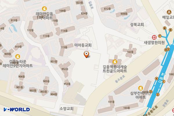 물빛수영장 화장실B1층 위치 지도 — 서울특별시 성북구 길음로7길 20, 서울성북 미디어문화마루 (길음동)