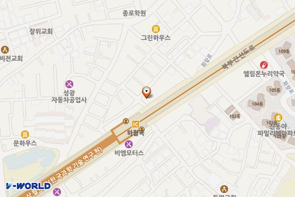 화랑주유소 개방화장실 위치 지도 — 서울특별시 성북구 화랑로 185, 화랑주유소 (상월곡동)