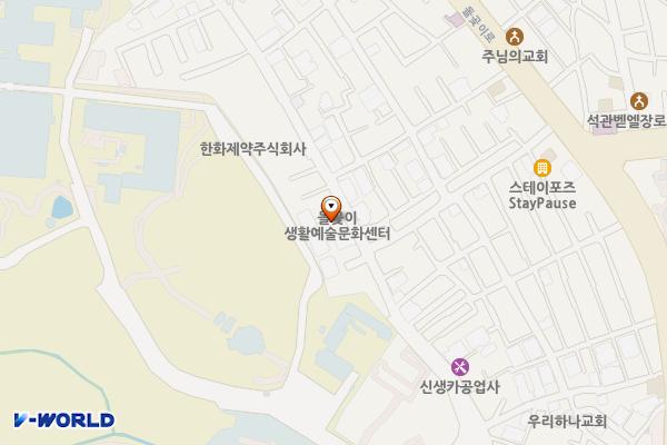 돌곶이생활예술문화센터 위치 지도 — 서울특별시 성북구 화랑로32길 100-1 (석관동)
