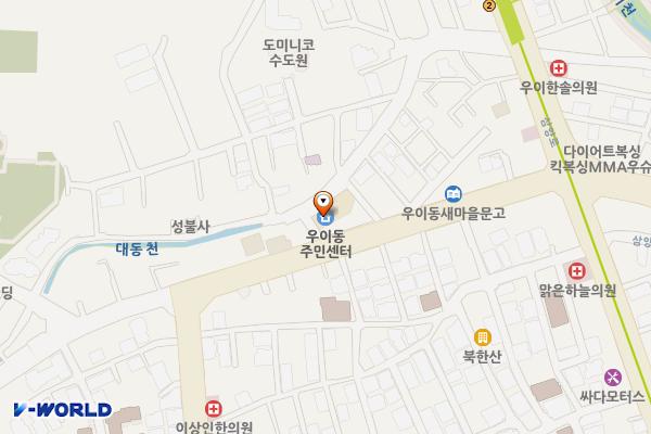 우이동 주민센터 위치 지도 — 서울특별시 강북구 삼양로139길 49