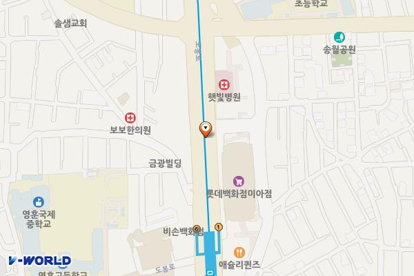 미아사거리 화장실 위치 지도 — 서울특별시 강북구 미아동 66-1