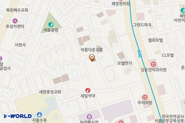 수유1동 공동육아나눔터 위치 지도 — 서울특별시 강북구 수유로12길 63, 101동 2층