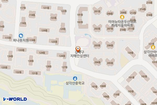 구민건강관리센터 위치 지도 — 서울특별시 강북구 삼양로19길 154