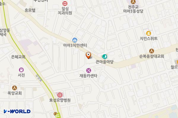강북청소년문화정보도서관 위치 지도 — 서울특별시 강북구 삼양로54길 68