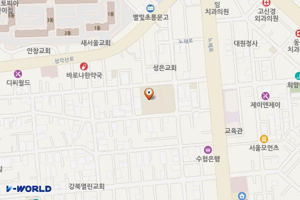 수유중앙시장 개방화장실 위치 지도 — 서울특별시 강북구 노해로17길 21 (수유동, 수유중앙시장)