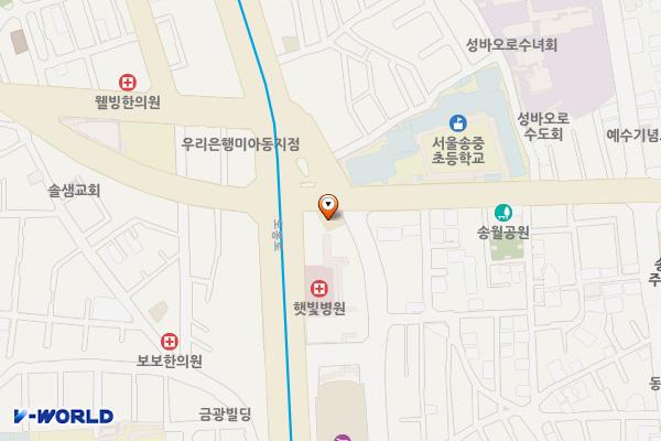 솔샘지구대 화장실 위치 지도 — 서울특별시 강북구 오현로 4 (미아동)