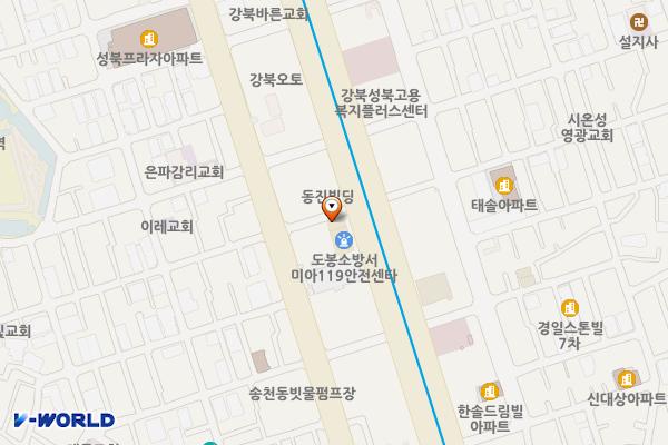 미아지구대 화장실 위치 지도 — 서울특별시 강북구 도봉로 127 (미아동, 미아지구대)