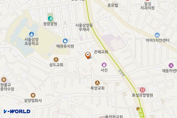 삼양동종합복지센터 위치 지도 — 서울특별시 강북구 삼양로47길 9