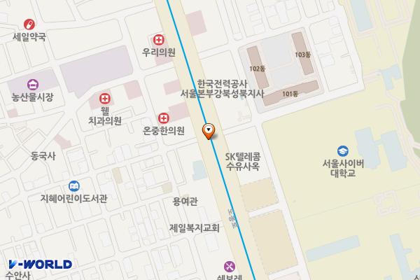 미아역 화장실 위치 지도 — 서울특별시 강북구 미아동 194-1