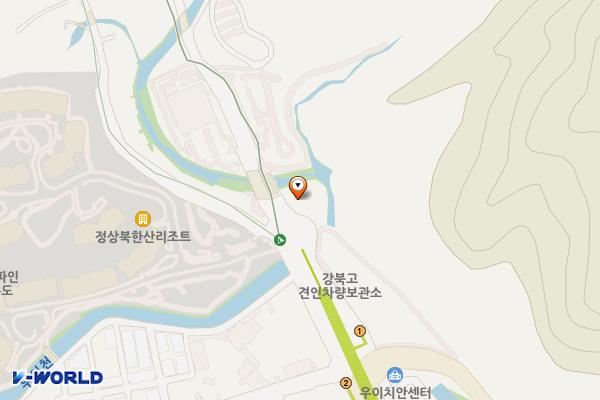 우이동 교통광장 앞 화장실 위치 지도 — 서울특별시 강북구 우이동 265-18