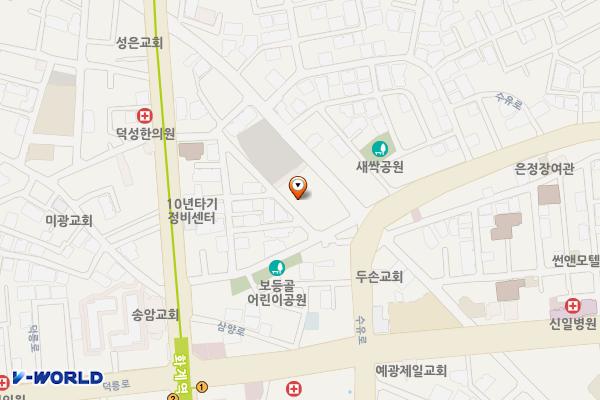시립강북노인종합복지관 위치 지도 — 서울특별시 강북구 삼양로92길 40