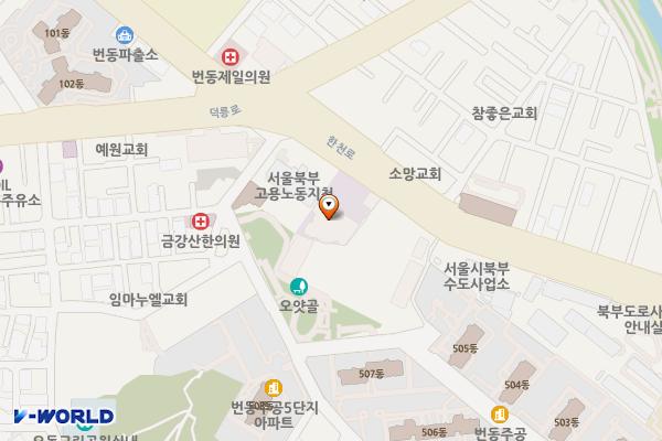 번동성당 민간 개방화장실 위치 지도 — 서울특별시 강북구 번동 432-3