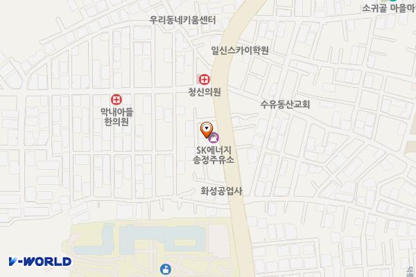 ㈜서울에너지 시민주유소 위치 지도 — 서울특별시 강북구 인수봉로 185 (수유동)