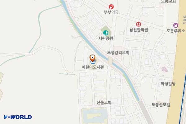 무수골도서관 위치 지도 — 서울특별시 도봉구 도봉로175길 10