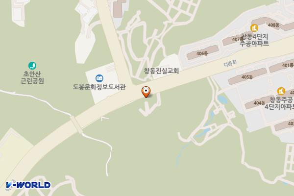 초안산 족구장 위치 지도 — 서울특별시 도봉구 창동 산137-13