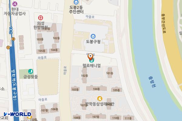 도봉월드 위치 지도 — 서울특별시 도봉구 마들로650