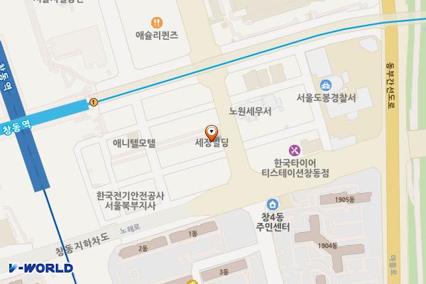 세정빌딩 위치 지도 — 서울특별시 도봉구 노해로69길 15