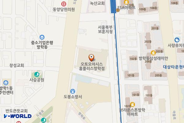 홈플러스㈜ 방학점 위치 지도 — 서울특별시 도봉구 도봉로 678