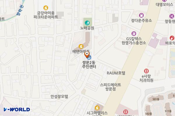 쌍문2동 주민센터 위치 지도 — 서울특별시 도봉구 도봉로137길 21