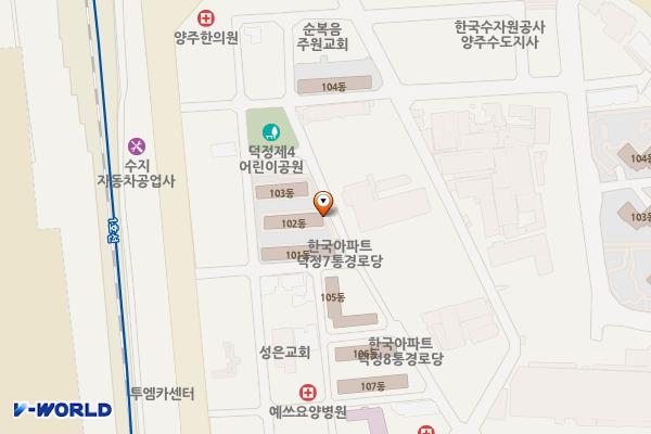 덕정7통 노상주차장 위치 지도 — 경기도 양주시 덕정동 225-19