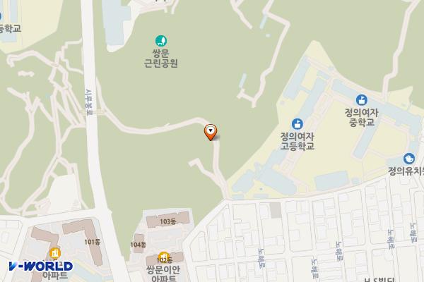 둘리쌍문공원 유아숲체험장 위치 지도 — 서울특별시 도봉구 쌍문동 산82