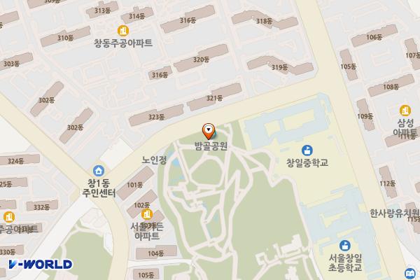 밤골어린이공원 위치 지도 — 서울특별시 도봉구 해등로4길 38
