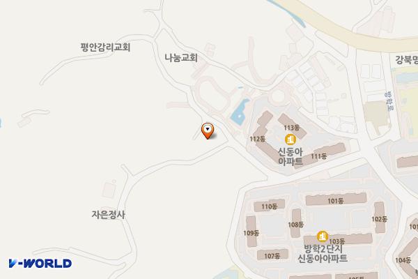 원당마을한옥도서관 위치 지도 — 서울특별시 도봉구 해등로32가길 17