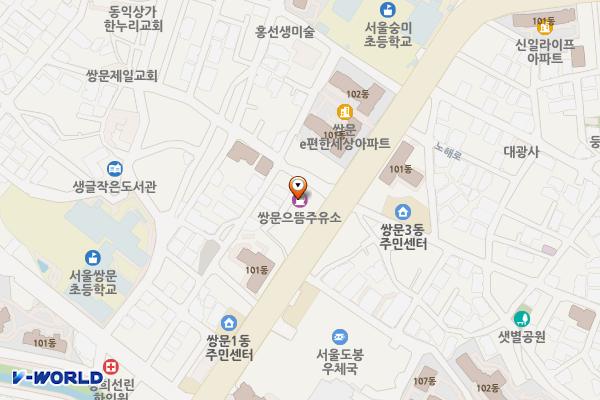 쌍문셀프주유소 위치 지도 — 서울특별시 도봉구 노해로 161