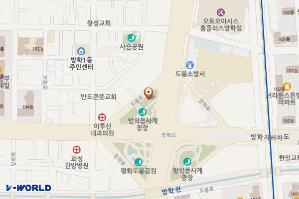 방학사거리 위치 지도 — 서울특별시 도봉구 방학동679