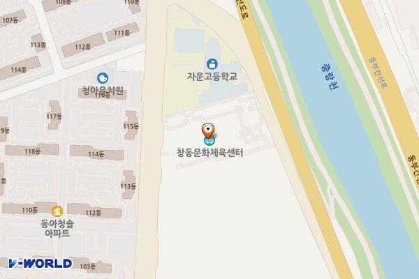 창동문화체육센터 위치 지도 — 서울특별시 도봉구 노해로69길 132