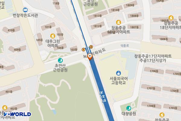 녹천역 화장실 위치 지도 — 서울특별시 도봉구 덕릉로 376