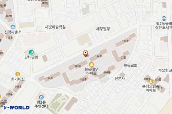대우상가 위치 지도 — 서울특별시 도봉구 덕릉로63가길 61