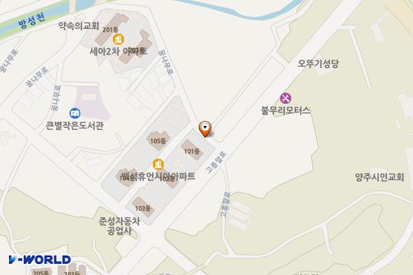 백석읍 방성리 노상주차장 위치 지도 — 경기도 양주시 백석읍 방성리 888-1