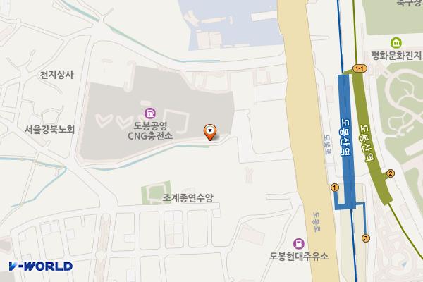 도봉산역(7호선) 화장실 위치 지도 — 서울특별시 도봉구 도봉로 964-40