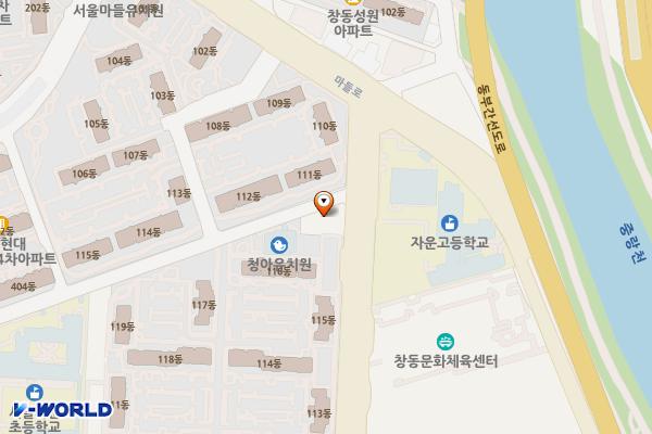 도봉아이나라도서관 위치 지도 — 서울특별시 도봉구 노해로69길 151