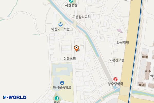 도봉동어르신복지관 위치 지도 — 서울특별시 도봉구 도봉로169가길 52