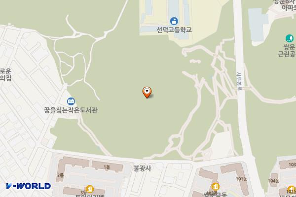 쌍문근린공원 위치 지도 — 서울특별시 도봉구 쌍문동 산241