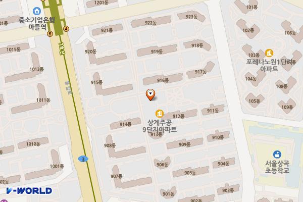 달빛어린이공원 위치 지도 — 서울특별시 노원구 상계10동670-1