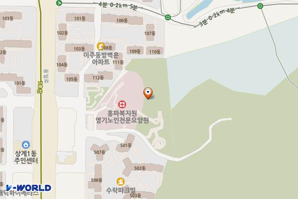 벽운근린공원 위치 지도 — 서울특별시 노원구 상계1동1266-1