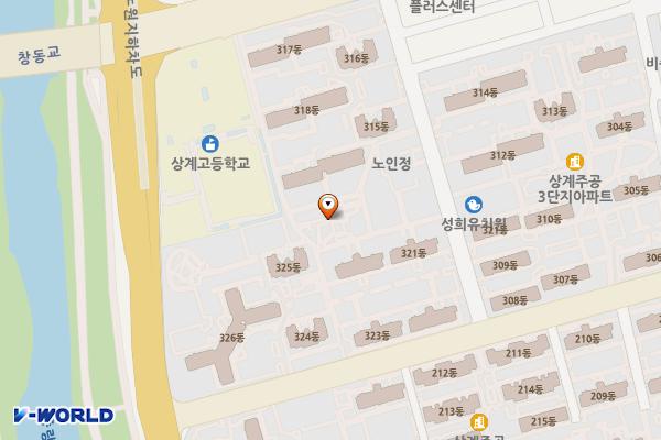 채송화어린이공원 위치 지도 — 서울특별시 노원구 상계6,7동737-1